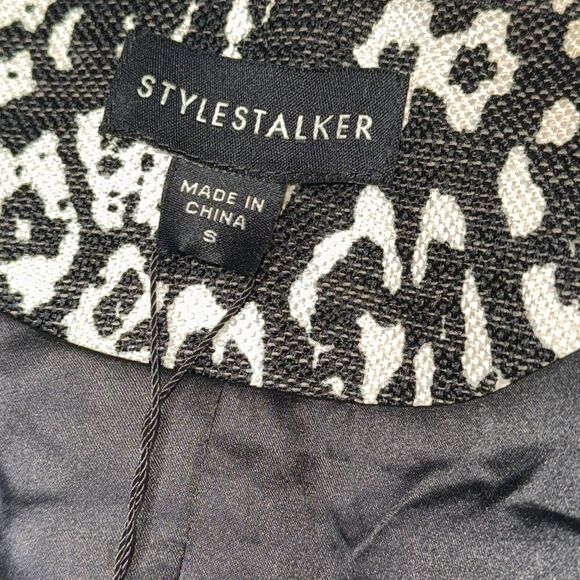 STYLESTALKER Animal Print Faux Leather Jacket Womens Size Small - Picture 14 of 14